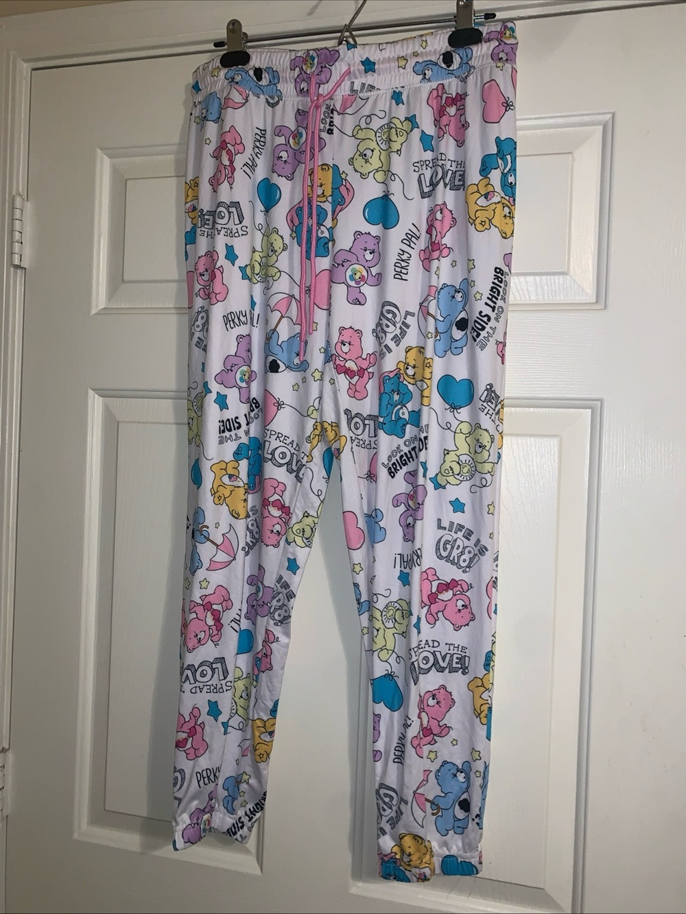 Care Bears Multicolor Cotton  Pajama Pants - White Background